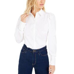 Becca Tilley x Bar III Victorian Puff-Sleeve Top